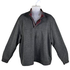 Orvis Mens XXL 1/4 Zip Long Sleeve Pullover Sweatshirt Dark Gray Outdoor Fishing
